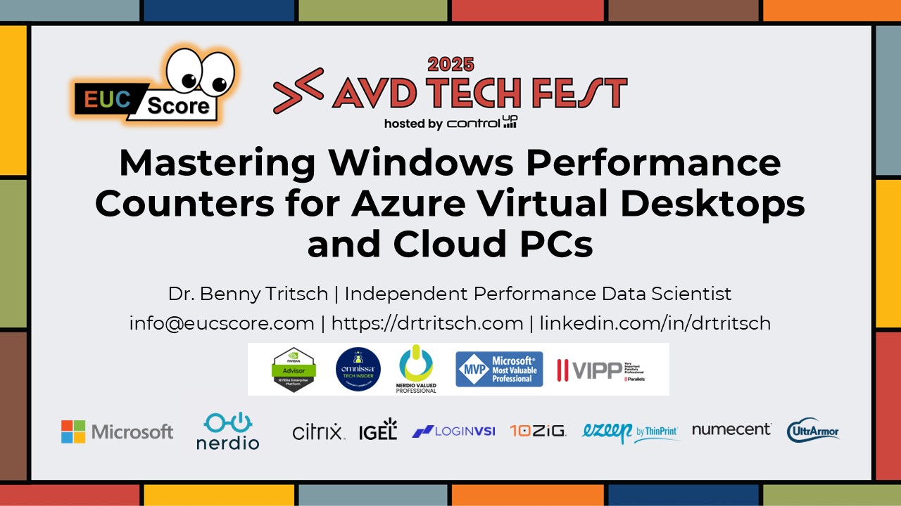 Tritsch - Mastering Windows Performance Counters for Azure Virtual Desktops and Cloud PCs
